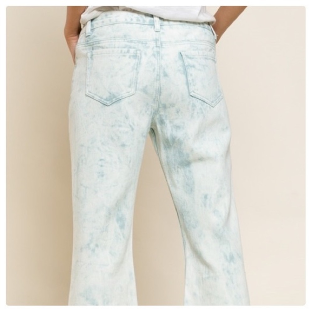 POL Tye Die Fitted Flare Demin Jeans - Picture 5 of 12